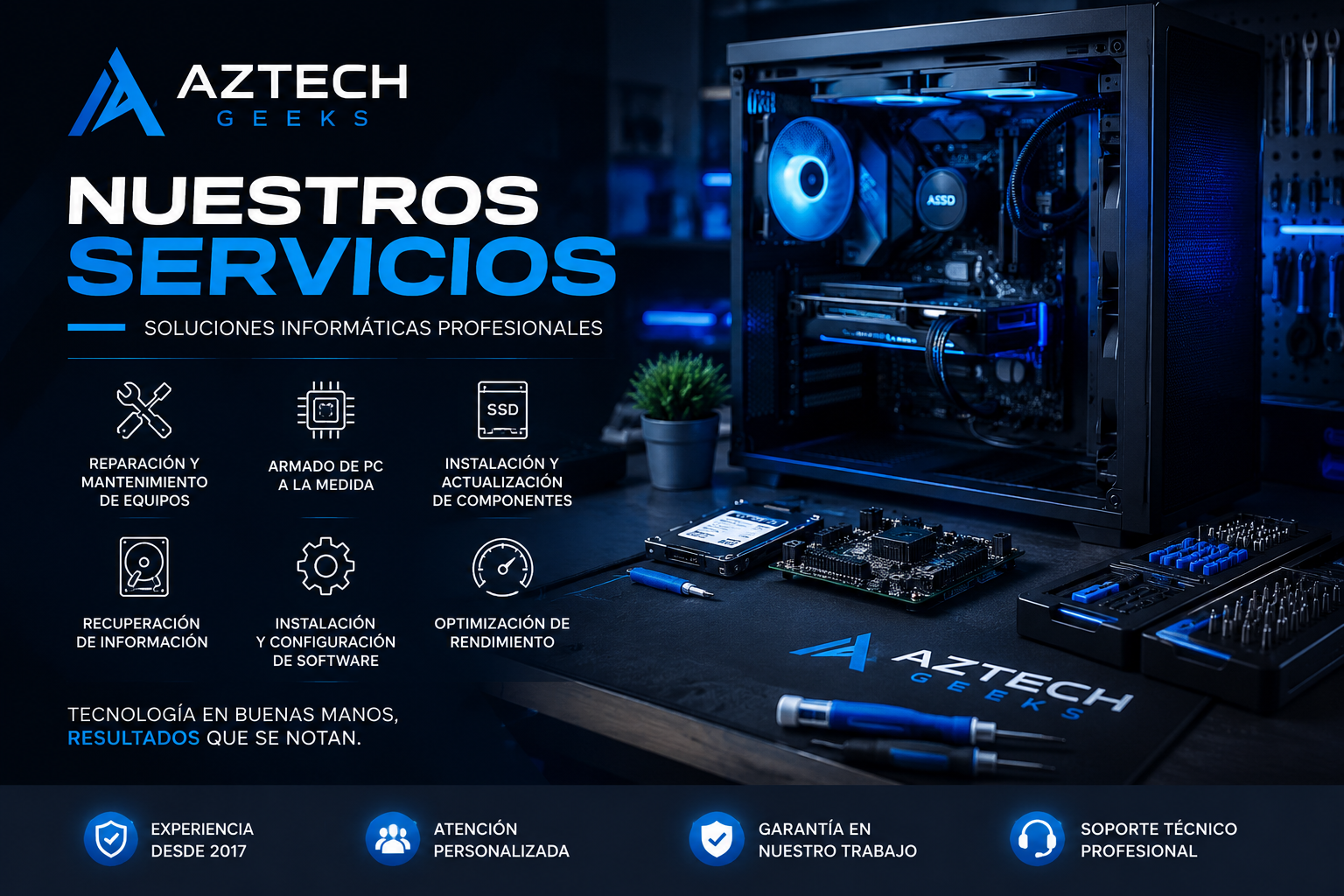 Presentación de los servicios de AZTECH GEEKS